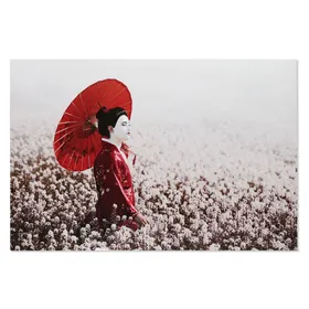 Painting Home ESPRIT Tempered Glass 150 x 0,04 x 100 cm Geisha