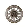 Wall Clock Home ESPRIT Golden Iron Loft 117 x 9,5 x 117 cm