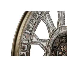 Wall Clock Home ESPRIT Golden Iron Loft 117 x 9,5 x 117 cm
