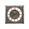 Wall Clock Home ESPRIT Grey Golden Silver Crystal Iron 80 x 10 x 80 cm