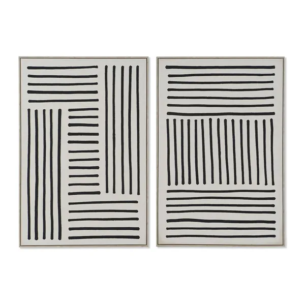Canvas Home ESPRIT White Black Urban (2 Units)