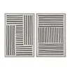 Canvas Home ESPRIT White Black Urban (2 Units)