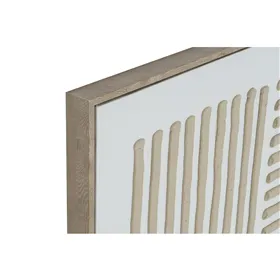 Canvas Home ESPRIT White Beige Scandinavian 83 x 4,5 x 83 cm (2 Units)