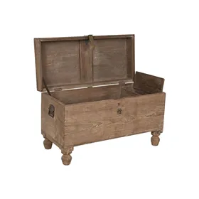 Chest Home ESPRIT Brown Black Natural Wood 89 x 54 x 54 cm