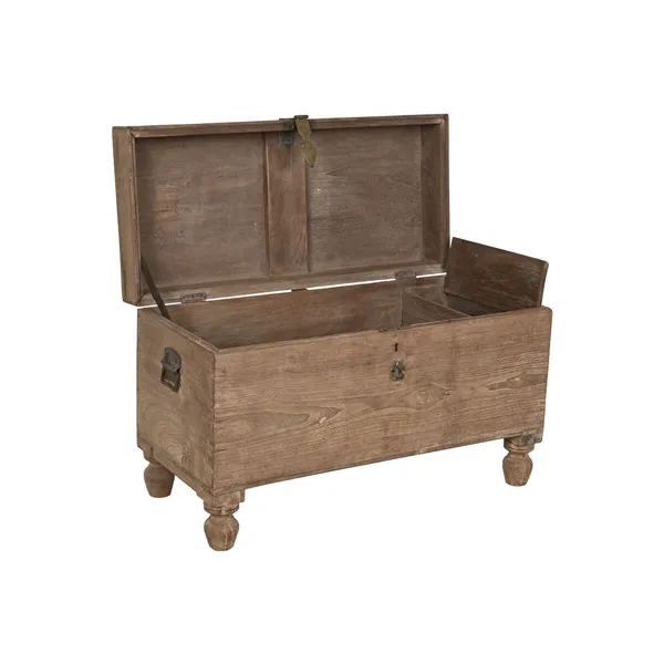 Chest Home ESPRIT Brown Black Natural Wood 89 x 54 x 54 cm