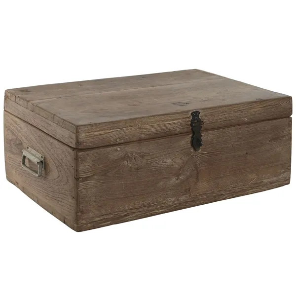 Chest Home ESPRIT Brown Black Natural Wood 46 x 31 x 31 cm
