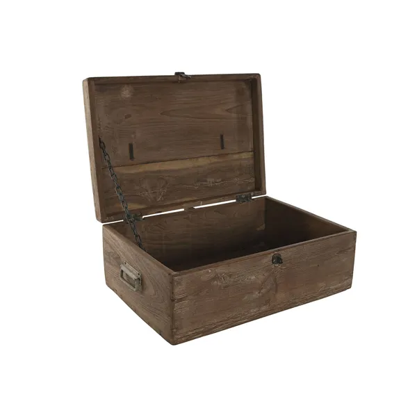 Chest Home ESPRIT Brown Black Natural Wood 46 x 31 x 31 cm