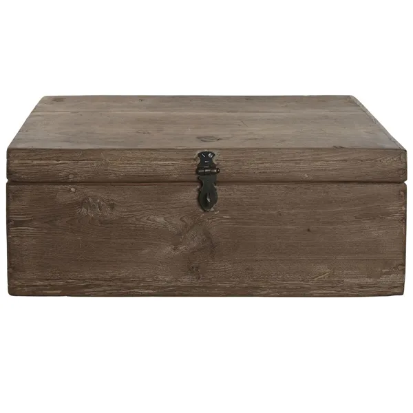 Chest Home ESPRIT Brown Black Natural Wood 46 x 31 x 31 cm
