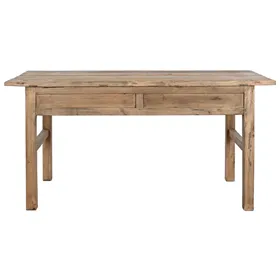Side table Home ESPRIT Natural Elm wood 169 x 75 x 85 cm