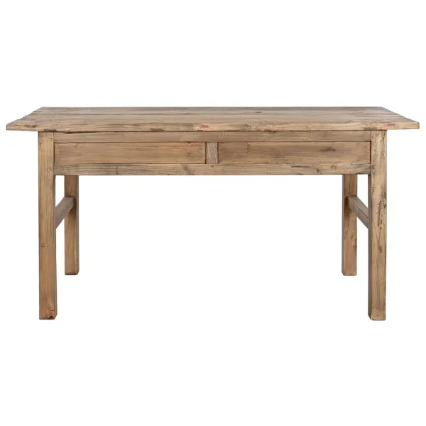 Side table Home ESPRIT Natural Elm wood 169 x 75 x 85 cm