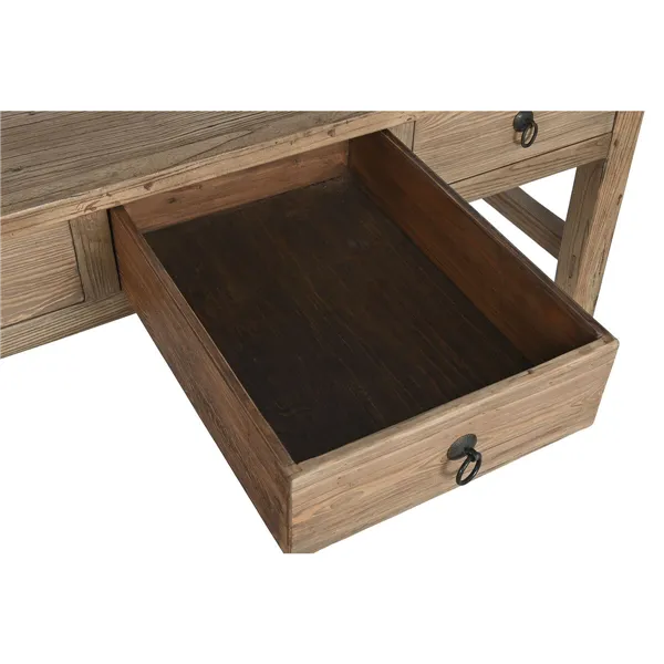 Side table Home ESPRIT Natural Elm wood 169 x 75 x 85 cm