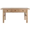 Side table Home ESPRIT Natural Elm wood 169 x 75 x 85 cm