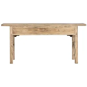 Console Home ESPRIT Yellow Elm wood 177 x 38 x 85 cm