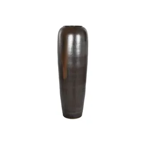 Vase Home ESPRIT Dark brown Ceramic 38 x 38 x 117,5 cm