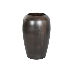 Vase Home ESPRIT Dark brown Ceramic 38 x 38 x 60 cm