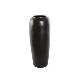 Vase Home ESPRIT Dark brown Ceramic 20 x 20 x 50 cm