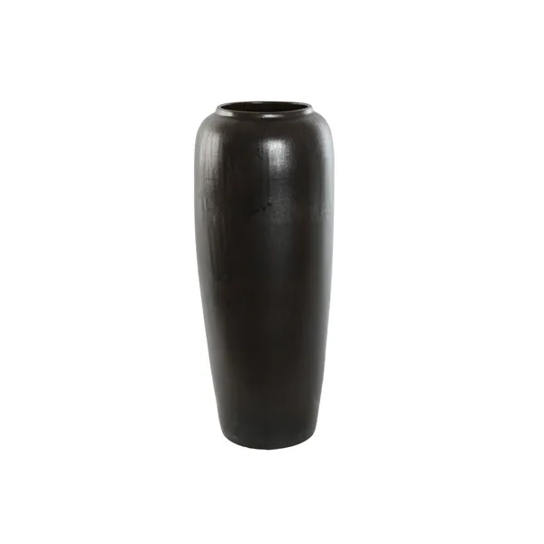 Vase Home ESPRIT Dark brown Ceramic 20 x 20 x 50 cm