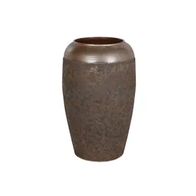 Vase Home ESPRIT Brown Ceramic 38 x 38 x 60 cm