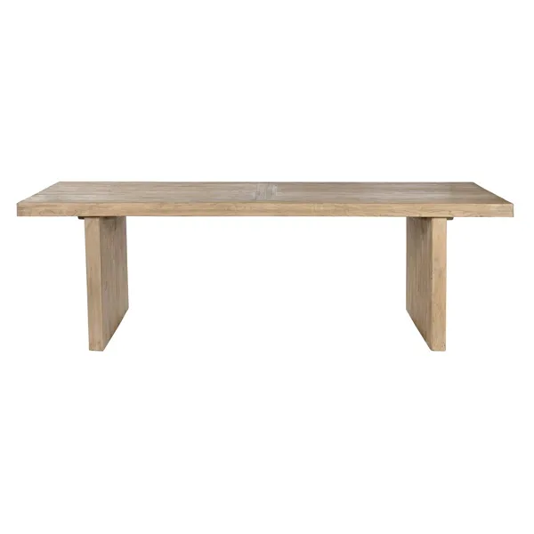 Dining Table Home ESPRIT Natural Elm wood 244 x 102 x 76 cm