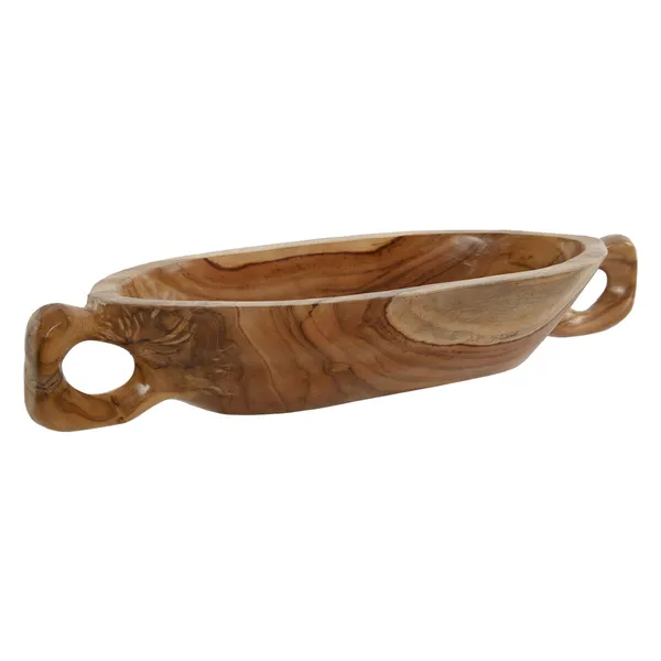 Centerpiece Home ESPRIT Brown Teak 65 x 22 x 10 cm
