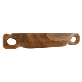 Centerpiece Home ESPRIT Brown Teak 65 x 22 x 10 cm