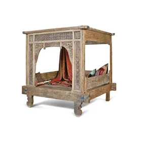 Bed Home ESPRIT Natural 225 x 160 x 206 cm