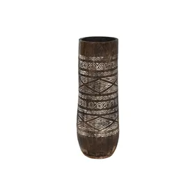 Planter Home ESPRIT White Brown Wood 20 x 20 x 90 cm 29 x 29 x 90 cm