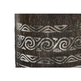 Planter Home ESPRIT White Brown Wood 20 x 20 x 90 cm 29 x 29 x 90 cm