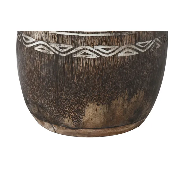 Planter Home ESPRIT White Brown Wood 20 x 20 x 90 cm 29 x 29 x 90 cm