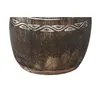 Planter Home ESPRIT White Brown Wood 20 x 20 x 90 cm 29 x 29 x 90 cm