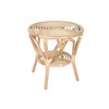 Table set with 2 chairs Home ESPRIT White Natural 50 x 50 x 50 cm