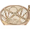 Table set with 2 chairs Home ESPRIT White Natural 50 x 50 x 50 cm