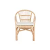 Table set with 2 chairs Home ESPRIT White Natural 50 x 50 x 50 cm