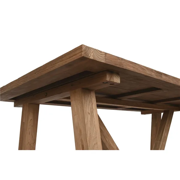 Dining Table Home ESPRIT Natural Teak 200 x 100 x 75 cm