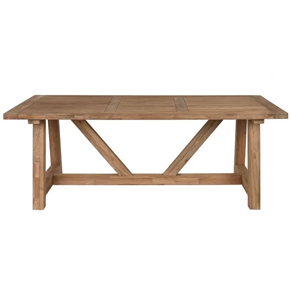 Dining Table Home ESPRIT Natural Teak 200 x 100 x 75 cm