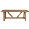 Dining Table Home ESPRIT Natural Teak 200 x 100 x 75 cm