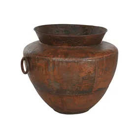 Vase Home ESPRIT Dark brown Iron 80 x 80 x 67 cm