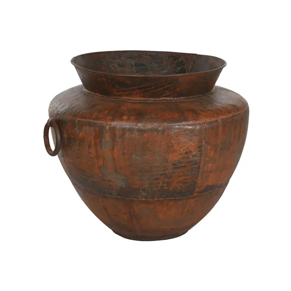 Vase Home ESPRIT Dark brown Iron 80 x 80 x 67 cm