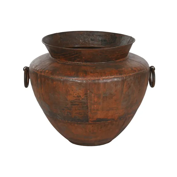 Vase Home ESPRIT Dark brown Iron 80 x 80 x 67 cm