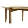 Centre Table Home ESPRIT Golden Natural Brass Mango wood 75 x 75 x 44 cm