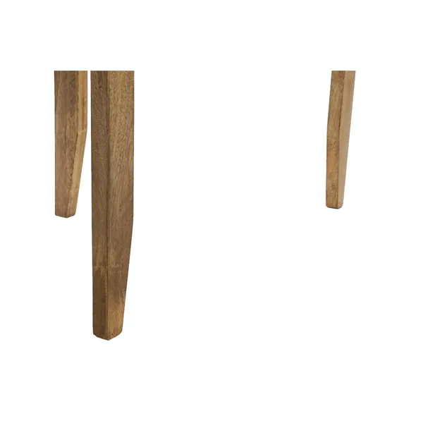 Centre Table Home ESPRIT Golden Natural Brass Mango wood 75 x 75 x 44 cm