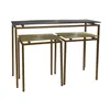 Console Home ESPRIT Grey Metal Aluminium 109,5 x 37,5 x 80 cm (3 Pieces)