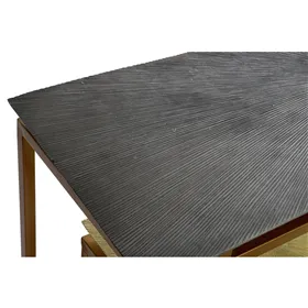 Console Home ESPRIT Grey Metal Aluminium 109,5 x 37,5 x 80 cm (3 Pieces)