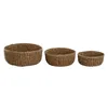 Basket set Home ESPRIT Natural Fibre Boho 30 x 30 x 13 cm