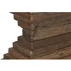 Console Home ESPRIT Yellow White Brown Marble Recycled Wood 138 x 45 x 87 cm