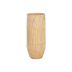 Planter Home ESPRIT Natural Paolownia wood 32 x 32 x 69 cm