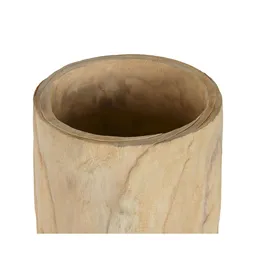 Planter Home ESPRIT Natural Paolownia wood 32 x 32 x 69 cm
