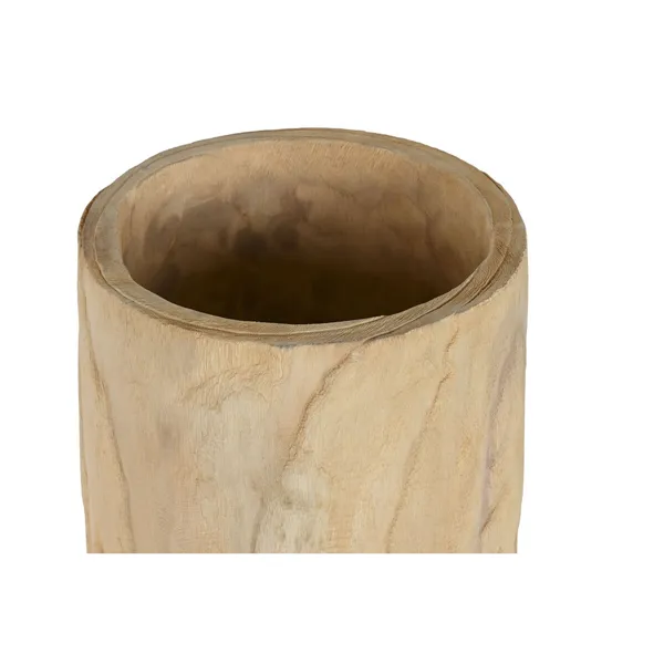 Planter Home ESPRIT Natural Paolownia wood 32 x 32 x 69 cm