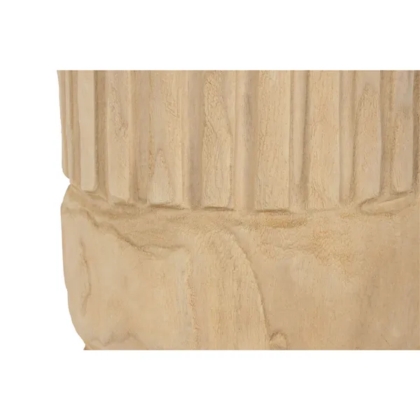 Planter Home ESPRIT Natural Paolownia wood 28 x 28 x 50 cm