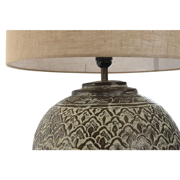 Desk lamp Home ESPRIT Beige Copper Aluminium 50 W 220 V 42 x 42 x 62 cm